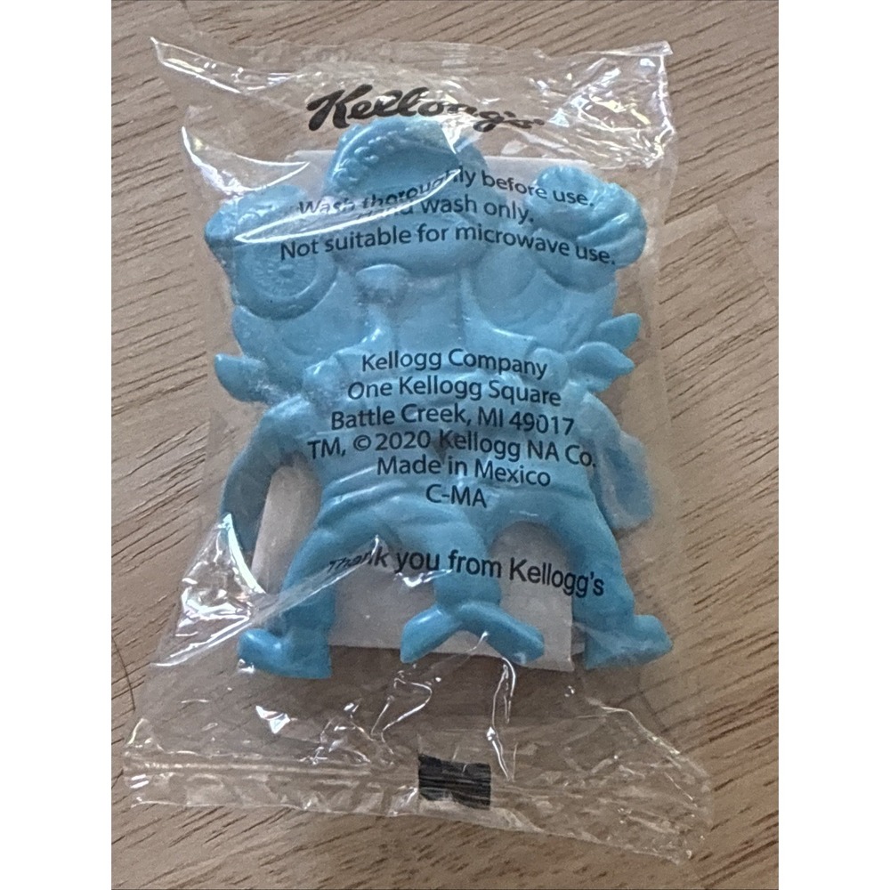 Rice Krispies Kellogg's Cereal Bowl Buddies Prize 2020 Figurine Blue Piece Part